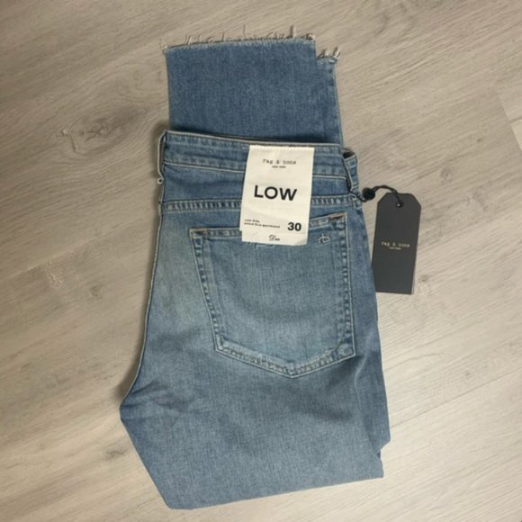 Rag & Bone Dre Low-Rise Ankle Slim Boyfriend Jeans - Picture 6 of 7